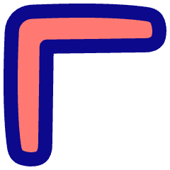 Tailless Line Arrow Top Left Icon from Plump Pop Set