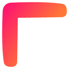 Tailless Line Arrow Top Left Icon from Plump Gradient Set