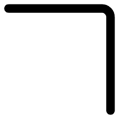Tailless Line Arrow Top Right Icon from Core Line Set