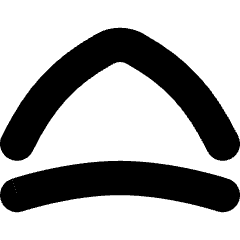 Tailless Line Arrow Up 2 Icon from Flex Solid Set