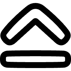 Tailless Line Arrow Up 2 Icon from Plump Remix Set