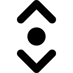 Tailless Line Arrow Vertical Scroll Icon from Core Solid Set