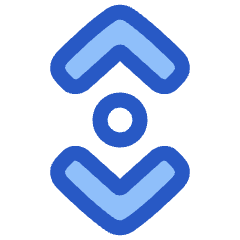 Tailless Line Arrow Vertical Scroll Icon from Plump Duo Set