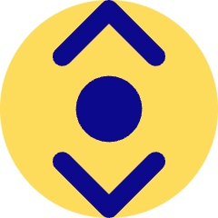 Tailless Line Arrow Vertical Scroll Icon from Core Pop Set