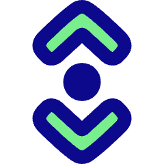 Tailless Line Arrow Vertical Scroll Icon from Plump Pop Set