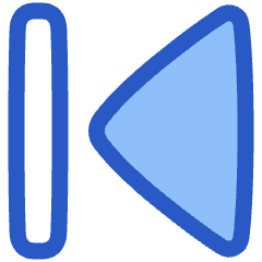 Arrow Caret First Page Icon from Plump Duo Set