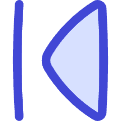 Arrow Caret First Page Icon from Flex Duo Set