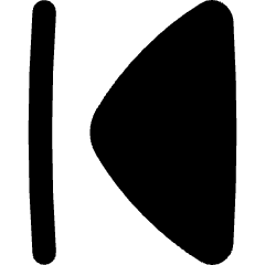 Arrow Caret First Page Icon from Flex Remix Set