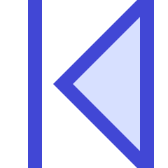 Arrow Caret First Page Icon from Sharp Duo Set