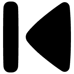 Arrow Caret First Page Icon from Plump Solid Set