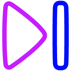 Arrow Caret Last Page Icon from Plump Neon Set