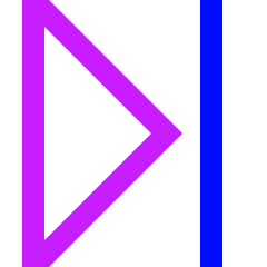 Arrow Caret Last Page Icon from Sharp Neon Set
