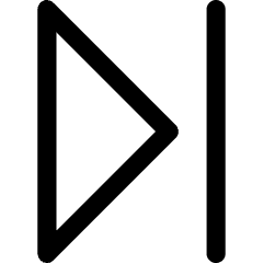 Arrow Caret Last Page Icon from Core Line Set