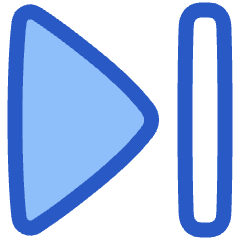Arrow Caret Last Page Icon from Plump Duo Set