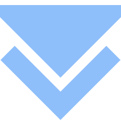 Double Tailless Triangle Arrow Down Icon from Sharp Flat Set