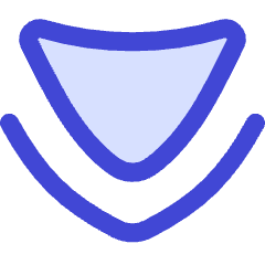 Double Tailless Triangle Arrow Down Icon from Flex Duo Set