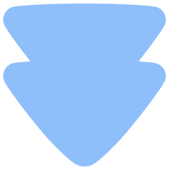 Double Tailless Triangle Arrow Down Icon from Plump Flat Set