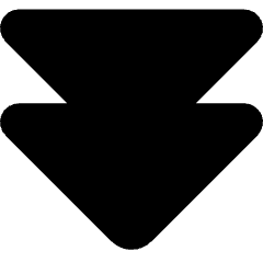 Double Tailless Triangle Arrow Down Icon from Core Solid Set