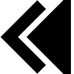 Double Tailless Triangle Arrow Left Icon from Sharp Solid Set