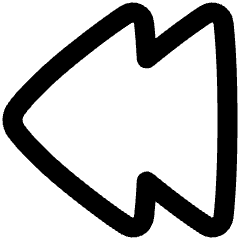 Double Tailless Triangle Arrow Left Icon from Plump Remix Set