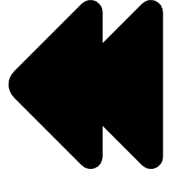 Double Tailless Triangle Arrow Left Icon from Core Solid Set