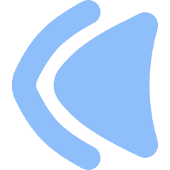 Double Tailless Triangle Arrow Left Icon from Flex Flat Set