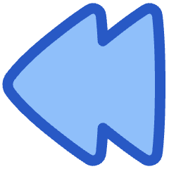 Double Tailless Triangle Arrow Left Icon from Plump Duo Set