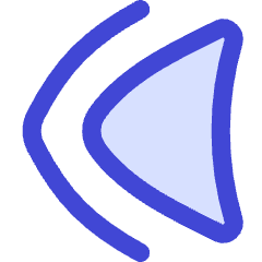 Double Tailless Triangle Arrow Left Icon from Flex Duo Set