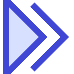 Double Tailless Triangle Arrow Right Icon from Sharp Duo Set