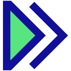 Double Tailless Triangle Arrow Right Icon from Sharp Pop Set