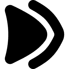 Double Tailless Triangle Arrow Right Icon from Flex Solid Set