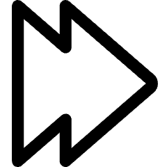 Double Tailless Triangle Arrow Right Icon from Core Line Set