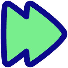 Double Tailless Triangle Arrow Right Icon from Plump Pop Set