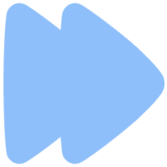Double Tailless Triangle Arrow Right Icon from Plump Flat Set