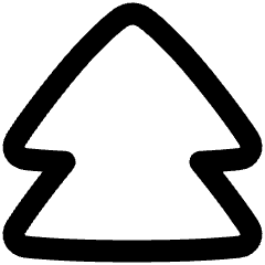 Double Tailless Triangle Arrow Up Icon from Plump Remix Set