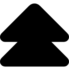 Double Tailless Triangle Arrow Up Icon from Core Solid Set