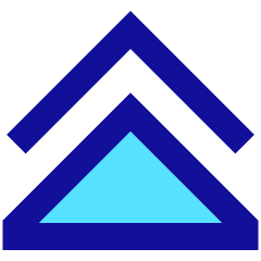 Double Tailless Triangle Arrow Up Icon from Sharp Pop Set