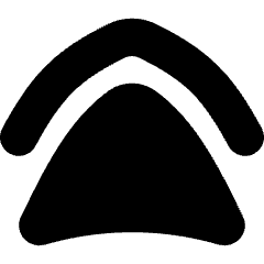 Double Tailless Triangle Arrow Up Icon from Flex Solid Set