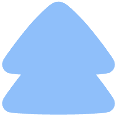 Double Tailless Triangle Arrow Up Icon from Plump Flat Set