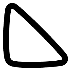 Tailless Triangle Arrow Bottom Left Icon from Plump Remix Set