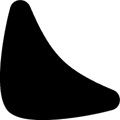 Tailless Triangle Arrow Bottom Left Icon from Flex Solid Set