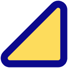 Tailless Triangle Arrow Bottom Right Icon from Core Pop Set