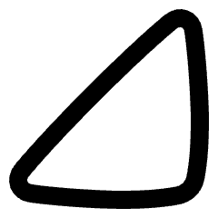 Tailless Triangle Arrow Bottom Right Icon from Plump Remix Set