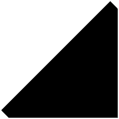 Tailless Triangle Arrow Bottom Right Icon from Sharp Remix Set