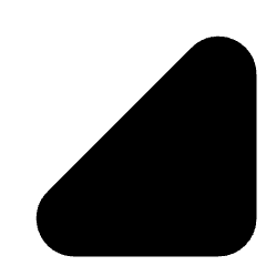 Tailless Triangle Arrow Bottom Right Icon from Core Solid Set