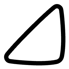 Tailless Triangle Arrow Bottom Right Icon from Plump Line Set