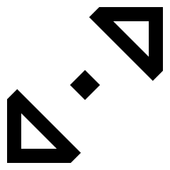 Tailless Triangle Arrow Diagonal Scroll 1 Icon from Sharp Line Set