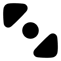 Tailless Triangle Arrow Diagonal Scroll 1 Icon from Plump Solid Set