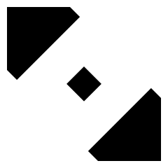 Tailless Triangle Arrow Diagonal Scroll 2 Icon from Sharp Remix Set