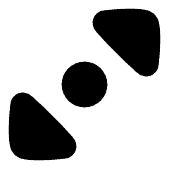 Tailless Triangle Arrow Diagonal Scroll 2 Icon from Plump Solid Set